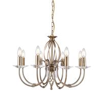 Elstead Lighting Lampadario A Sospensione Plafoniera In Acciaio Ottone D 65 cm [EEK: Non valutato]