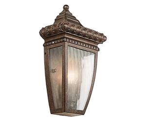 Elstead Lighting Lampione Da Parete Antik Bronzo Metallo, IP44, E14, H 29,8 cm [EEK: Non valutato]