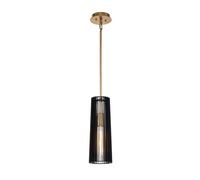 Elstead Lighting Linara lampada a sospensione, E27 1 luce, QN-LINARA-P-BK, Linara [Lampade per Interni > Lampade a Sospensione]
