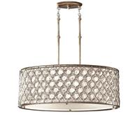Elstead Lighting Lucia lampada sospesa 3x60 W argento FE-LUCIA-P-A