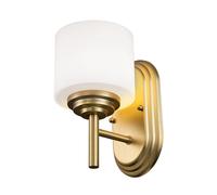 Elstead Lighting Malibu lampada da parete 1x3 W ottone FE-MALIBU1-BATH-BB