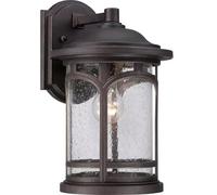 Quoizel Applique da esterni Marblehead – Acciaio bronzo IP44 – H 37 cm