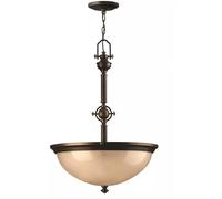 Elstead Lighting Mayflower lampada sospesa 3x60 W marrone HK-MAYFLOWER-P-C