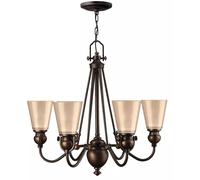 Elstead Lighting Mayflower lampada sospesa 6x60 W marrone HK-MAYFLOWER6
