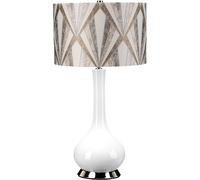Elstead Lighting Milo lampada da tavolo 1x60 W bianco-grigio-nichel-marrone MILO-PN-TL-VOGSC