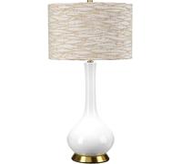 Elstead Lighting Milo lampada da tavolo 1x60 W bianco-ottone-arancione-crema MILO-AB-TL-LANT