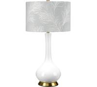 Elstead Lighting Milo lampada da tavolo 1x60 W bianco-ottone-blu MILO-AB-TL-FDEB