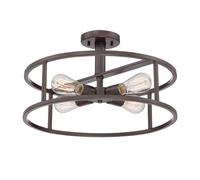 Elstead Lighting New Harbor lampada a soffitto, E27, QZ-NEW-HARBOR-SF, New Harbor [Lampade per Interni > Lampade a Soffitto]