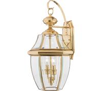 Elstead Lighting Newbury lampada da parete per esterni 2x40 W ottone QZ-NEWBURY2-L-PB