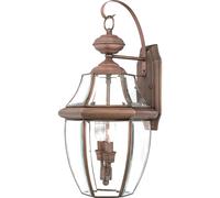 Elstead Lighting Newbury lampada da parete per esterni 2x60 W rame QZ-NEWBURY2-L-AC