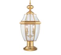 Elstead Lighting Newbury lampada da terra per esterni 2x60 W ottone QZ-NEWBURY3-L-PB