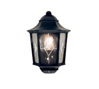 Elstead Lighting Applique da esterni Norfolk Half NR7-2-BLK E27 mezza lanterna nero