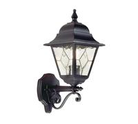 Elstead Lighting Norfolk Up lampada a parete, E27, NR1-BLK, Up Norfolk [Lampade per Esterni > Lampade a Parete]