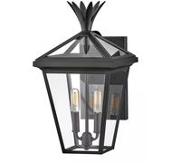Elstead Lighting Palma lampada da parete per esterni 2x40 W nero HK-PALMA-M-BK