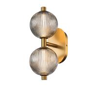 Elstead Lighting Palmas lampada a parete, LED 2 luci, QN-PALMAS-2W-BG, Palmas [Lampade per Interni > Lampade a Parete]