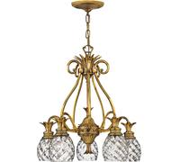 Elstead Lighting Plantation lampada sospesa 5x60 W ottone HK-PLANTATION5-BB