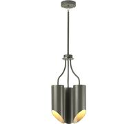 Elstead Lighting Quinto lampada sospesa 3x8 W grigio/cenere-nichel QUINTO3-GPN