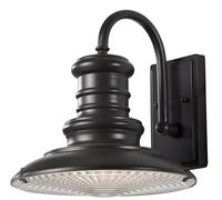 Lampada da Parete Esternaa Alluminio Vetro Bronzo H 31,8 CM Stile Vintage [EEK: Non valutato]