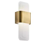 Elstead Lighting Serene lampada da parete 1x16 W ottone KL-SERENE-LED-W-NBR