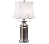 Elstead Lighting Stateroom lampada da tavolo 2x60 W bianco-nichel FE-STATEROOM-TL-AN