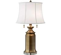 Elstead Lighting Stateroom lampada da tavolo 2x60 W bianco-ottone FE-STATEROOM-TL-BB