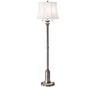 Elstead Lighting Stateroom lampada da terra 2x60 W bianco-nichel FE-STATEROOM-FL-AN