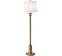 Elstead Lighting Stateroom lampada da terra 2x60 W bianco-ottone FE-STATEROOM-FL-BB