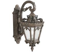 Lampada Esterni Antico Alluminio Vetro IP44 Vintage Design Terrazza Casa Porta