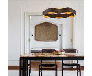 Elstead Lighting Vaughan lampada a sospensione, LED, QN-VAUGHAN-P-L-BRZ-GD, Vaughan [Lampade per Interni > Lampade a Sospensione]