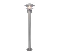 Elstead Lighting Wegeleuchte Pollerleuchte In Acciaio 100 cm E27 IP44 Grigio