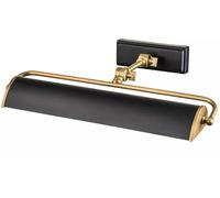 Elstead Lighting Winchfield lampada da parete 2x40 W nero-ottone WINCHFIELD-PLM-AB-OAK