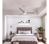 Elstead Lighting Zeus lampada a soffitto con ventilatore, LED, KLF-ZEUS-60-WHT, Zeus [Lampade per Interni > Lampade a Soffitto]