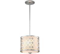 Elstead Lighting Ziggy lampada sospesa 2x40 W argento ZIGGY-1P-S-LS