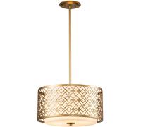Elstead Lighting Ziggy lampada sospesa 2x60 W oro ZIGGY-2P-M-LG