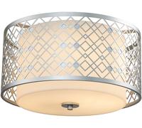 Elstead Lighting Ziggy plafoniera 2x60 W argento ZIGGY-F-M-LS
