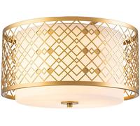 Elstead Lighting Ziggy plafoniera 2x60 W oro ZIGGY-F-M-LG