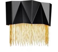 Applique Contemporanea Zuma Acciaio Nero Satinato Oro 3 Luci G9 3 Led