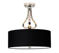 Elstead Lighting Falmouth lampada sospesa 3x3 W nero-cromo BATH-FALMOUTH-SF-PC