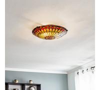 QUOIZEL Plafoniera West End stile Tiffany QUOIZEL