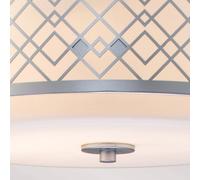 Elstead Plafoniera Ziggy Medium, argento ELSTEAD