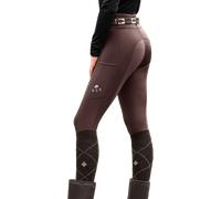 ELT Leggings da Equitazione Termici Ella, Mogano - 44