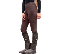 ELT Leggings da Equitazione Termici Teddy Rica, Mogano - 42