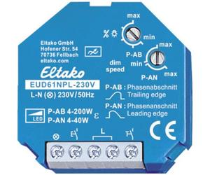 Eltako 61100832 Universal Dimmschalter Mindestlast nur4 W EUD61NPL-230V