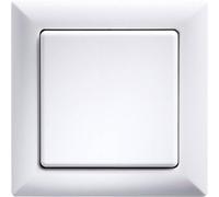 Eltako, Telaio 1 volte per pulsante, 1 pezzi, 55 X 55 mm, colore: bianco lucido, R WG