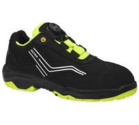 ELTEN Scarpe antinfortunistiche AMBITION BOA Low ESD S2, uomo, pelle/tessuto, puntale in acciaio, leggere, sportive, nero/giallo, misura: 44