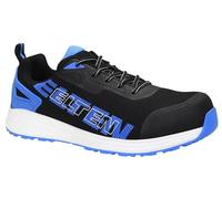 ELTEN BATIS Nero-Blu Low ESD S1PL, Scarpe Antinfortunistiche per Donna e Uomo, Leggere, Puntale in plastica, Materiale Tomaia: Tessuto, Fodera Interna: Tessuto (Traspirante), Taglia 38