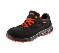 ELTEN Scarpe Antinfortunistiche Lakers XXT Low ESD S1P, Donna e Uomo, Tessuto, Puntale in plastica (più Leggero del Puntale in Acciaio), Leggere, Sportive, Nero/Rosso, Taglia: 41