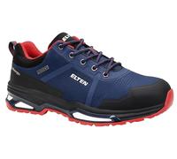 ELTEN Scarpe antinfortunistiche BENTE XXE GTX Blue Low ESD S3, da donna e da uomo, in tessuto, puntale in acciaio, leggere, sportive, blu/nero/rosso