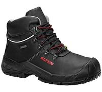 ELTEN Scarpe antinfortunistiche RENZO GTX XW Mid ESD S3 CI, donna e uomo, pelle, puntale in acciaio, leggere, robuste, nero, misura: 41