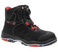 ELTEN Scarpe antinfortunistiche Till Boa EA Mid ESD S3S tipo 2, donna e uomo, in pelle, punta in acciaio, leggere, sportive, Nero , 46 EU